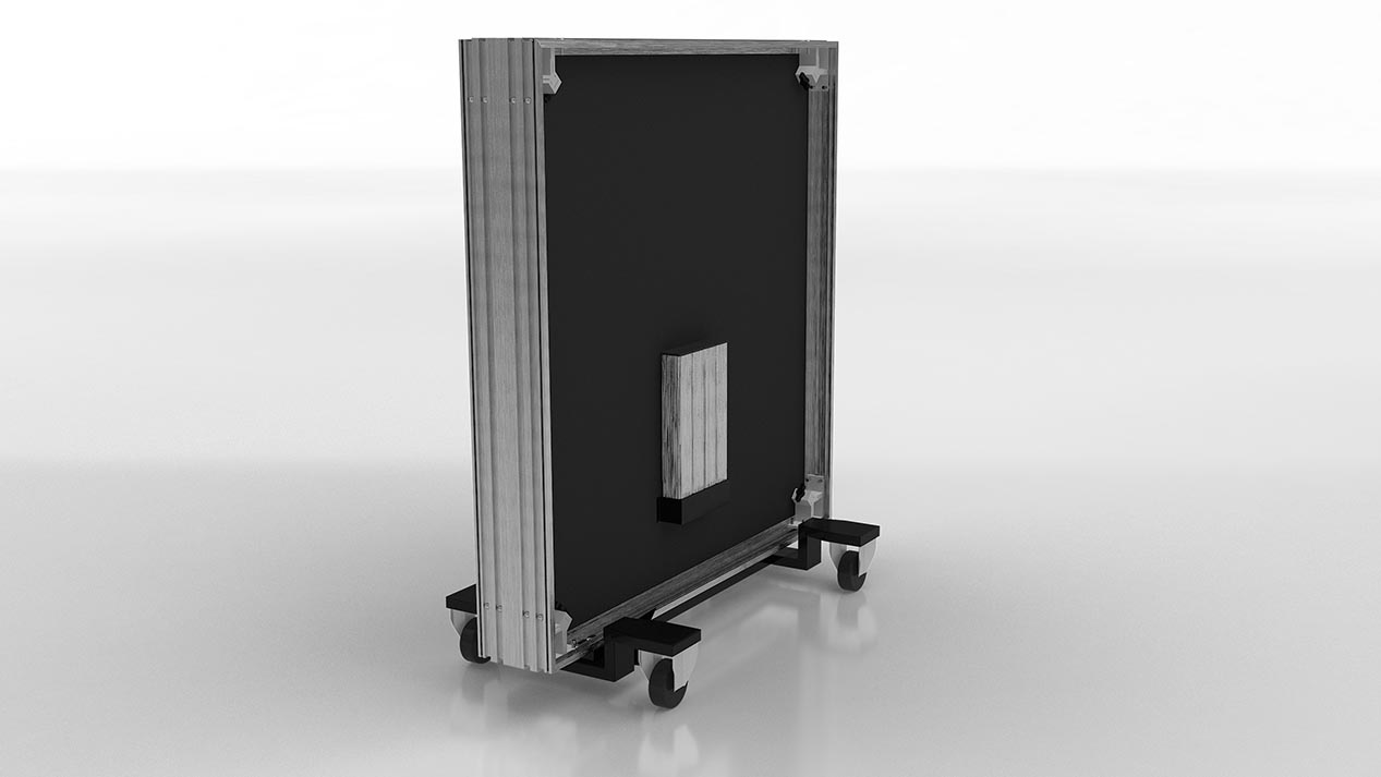 Ready Stage folded up in portable mode