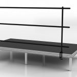 Safety railing for stages and risers