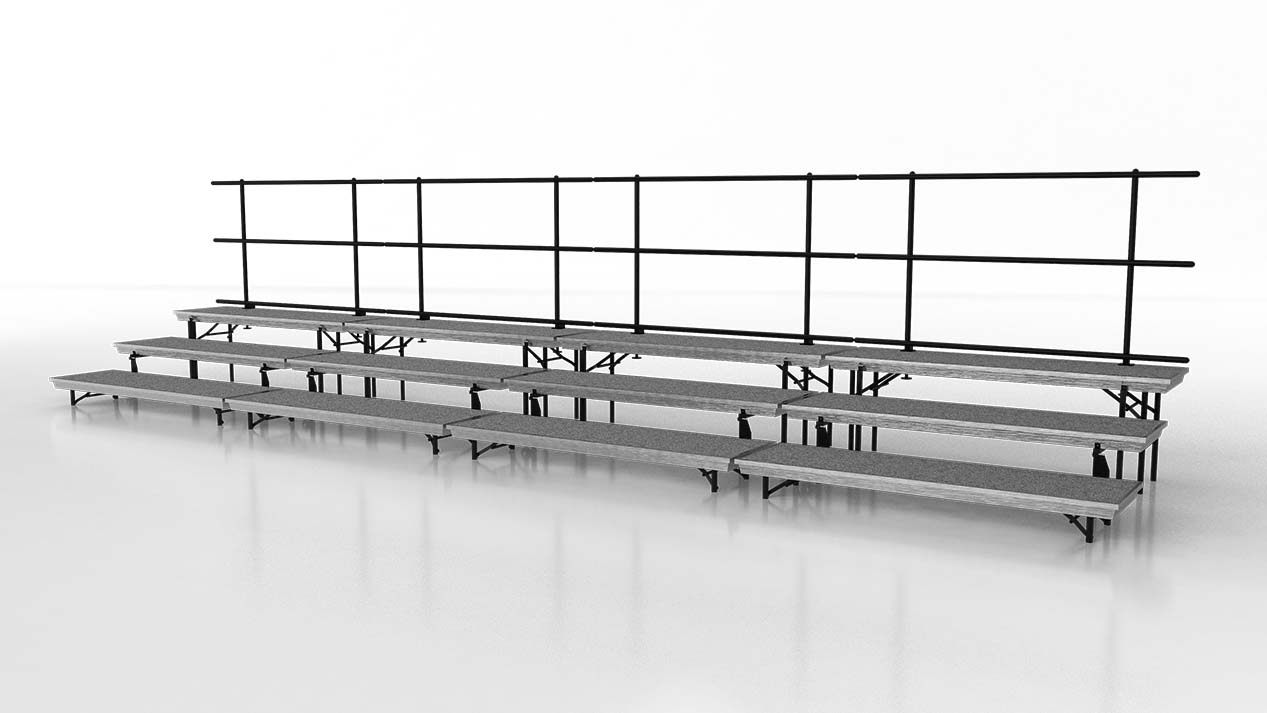 standing choral risers medium package