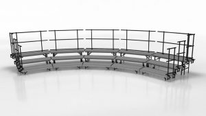 standing choral risers large setup package